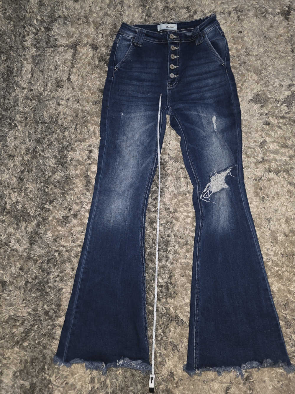 Kancan Sian High Rise Flare Jeans - Picture 3 of 6